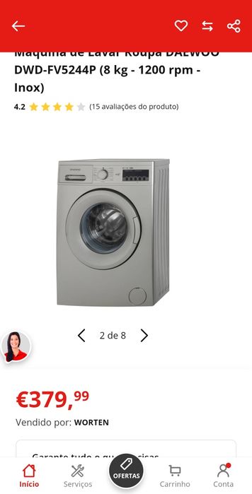 Maquina de lavar Daewoo