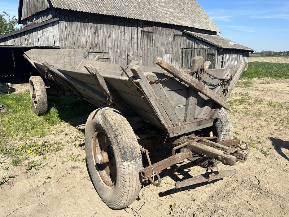 Wóz konny z zaczepem do traktora