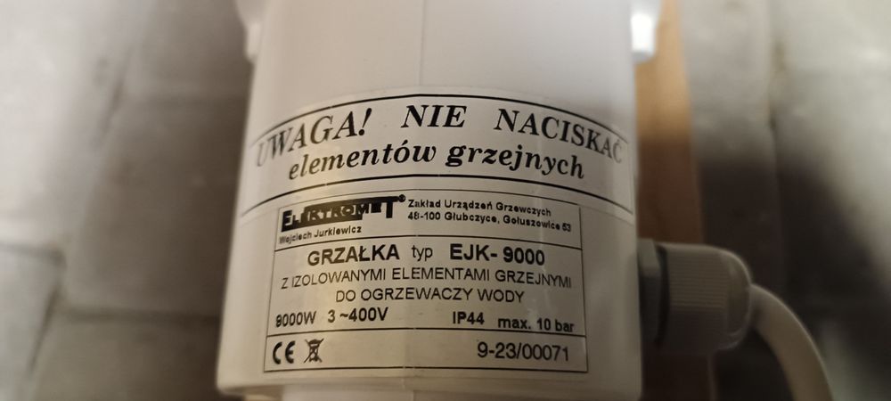 Grzałka elektrometr 9 kw