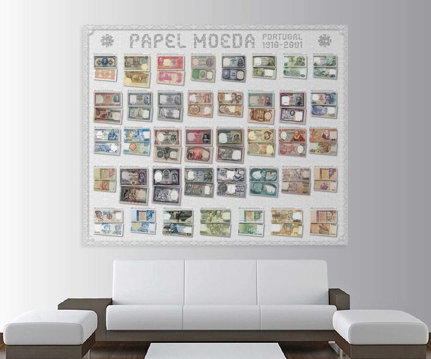 Poster Papel Moeda (Notas) de 1910 a 2001