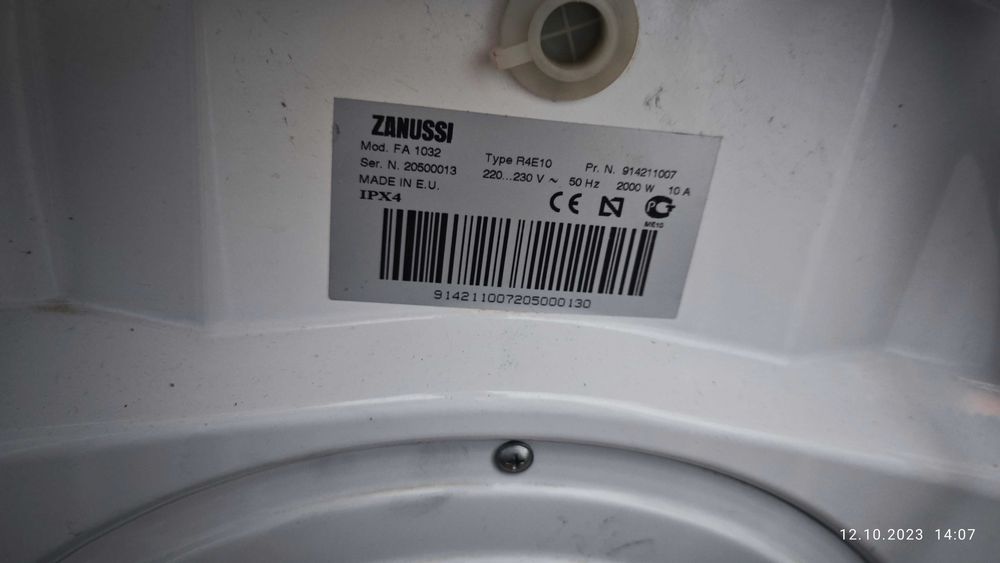 Стиральная Машина Zanussi FA 1032