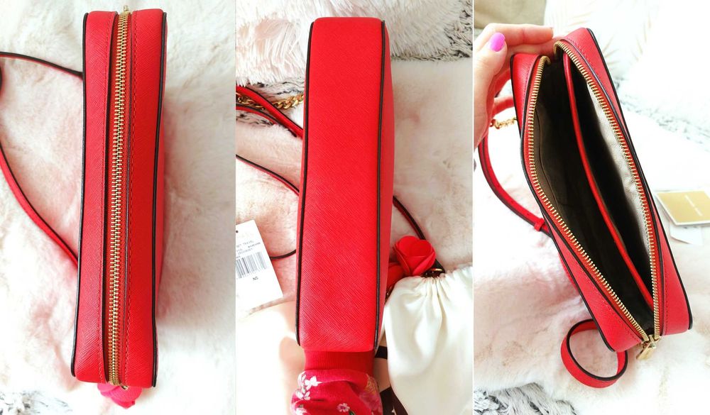 Torba listonoszka Michael Kors Crossbody Jet Set Travel Mandarin