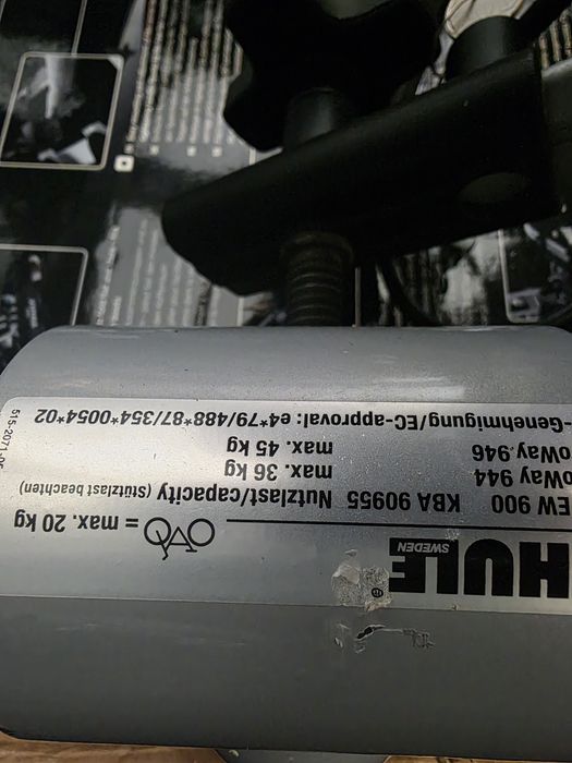 Bagażnik Thule na 3 rowery Uchylany