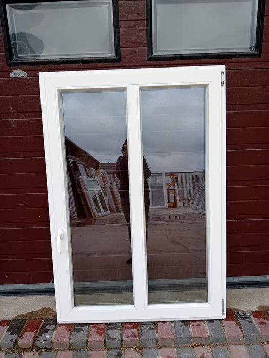 Okna jak nowe 105x160 pcv dzielone szpros DOWÓZ CAŁY KRAJ