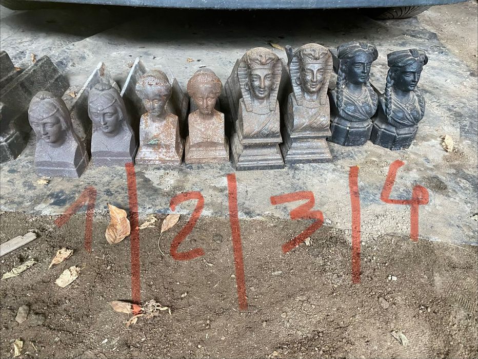 Andiroes ,suportes,pés ,cães de lareira antigos