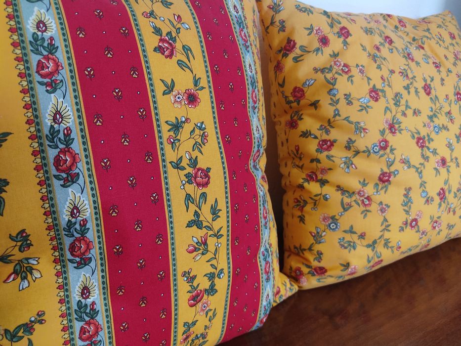 Almofadas com flores