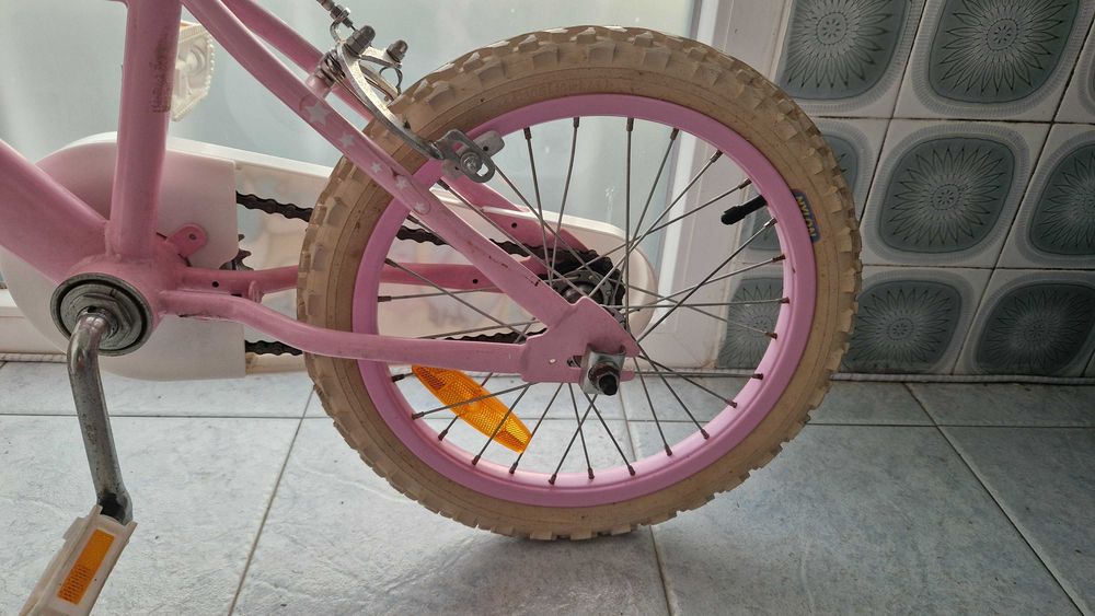 Bicicleta Criança Roda 16" 5-7 Anos Rosa Berg
