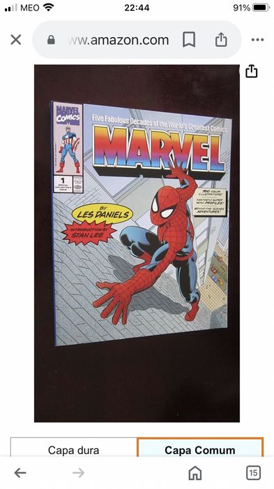 Livro Marvel, capa dura