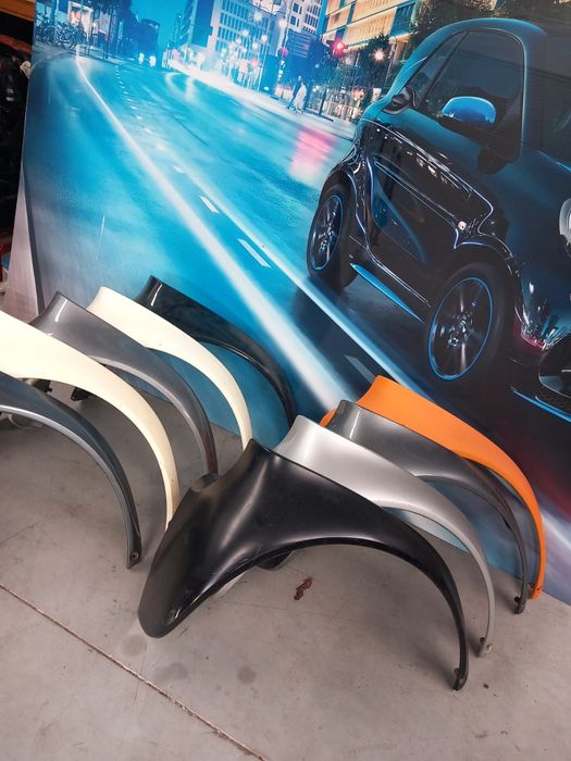 Guarda lamas traseiro esquerdo e direito Smart Fortwo 450 1G e 2G