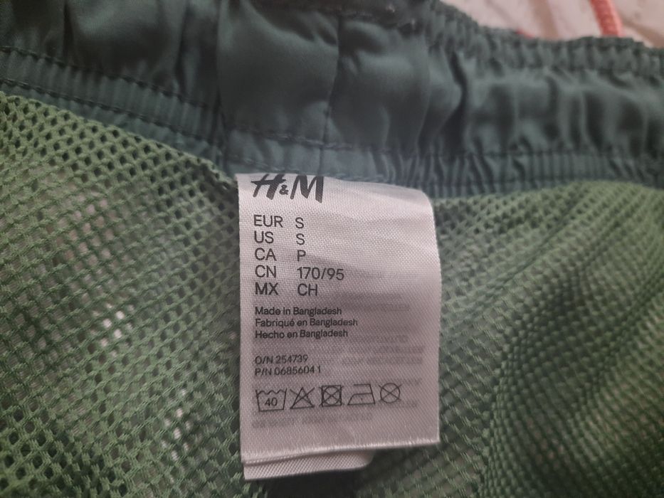 Dwie pary spodenek H&M, spodenki kąpielowe rozmiar S