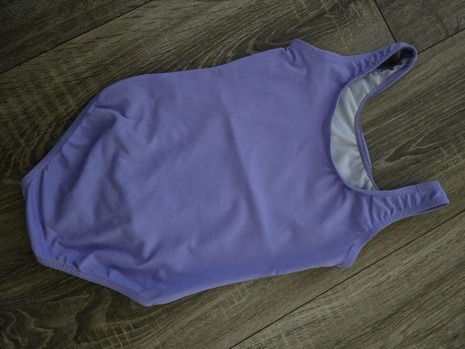 Купальник фиолетовый для танцев + фатиновая юбка. Рост 122-128