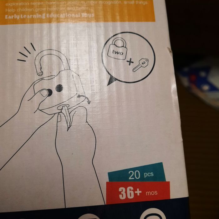 Развивающая игра Замочки  для изучения счета , логики, английского, цв