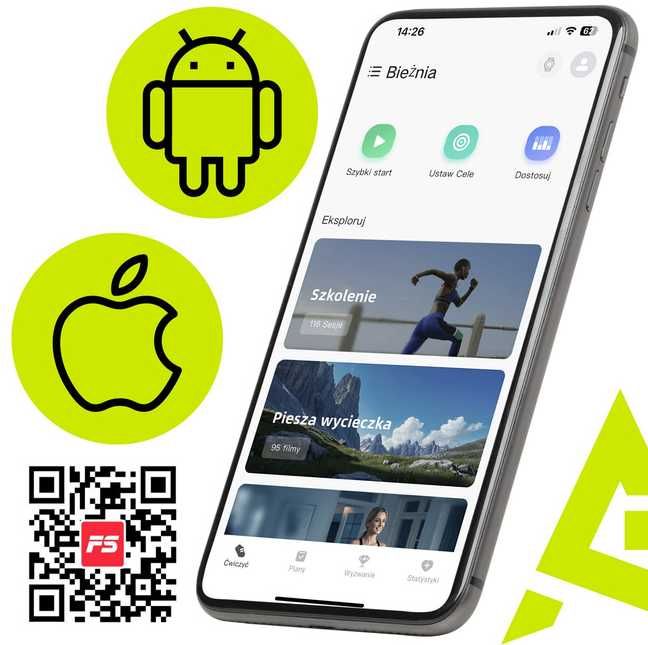 Bieżnia Elektryczna Składana 16km/h ACTIGET Gwarancja Duży PAS