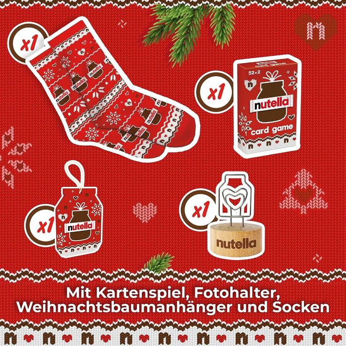 kalendarz adwentowy nutella  zestaw świąteczny 528 g