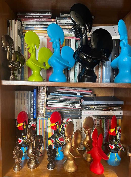 Coleção de 20 Galos de Barcelos (dif materiais, cores e tamanhos)