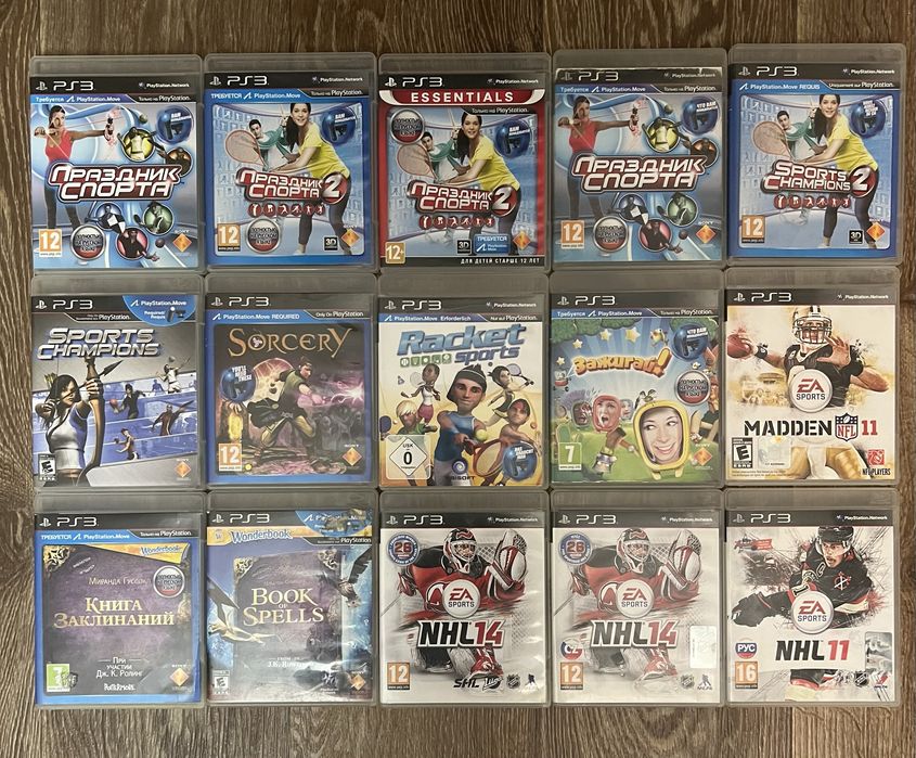 Диски Sony playstation 3 ps3 лицензия, игры.