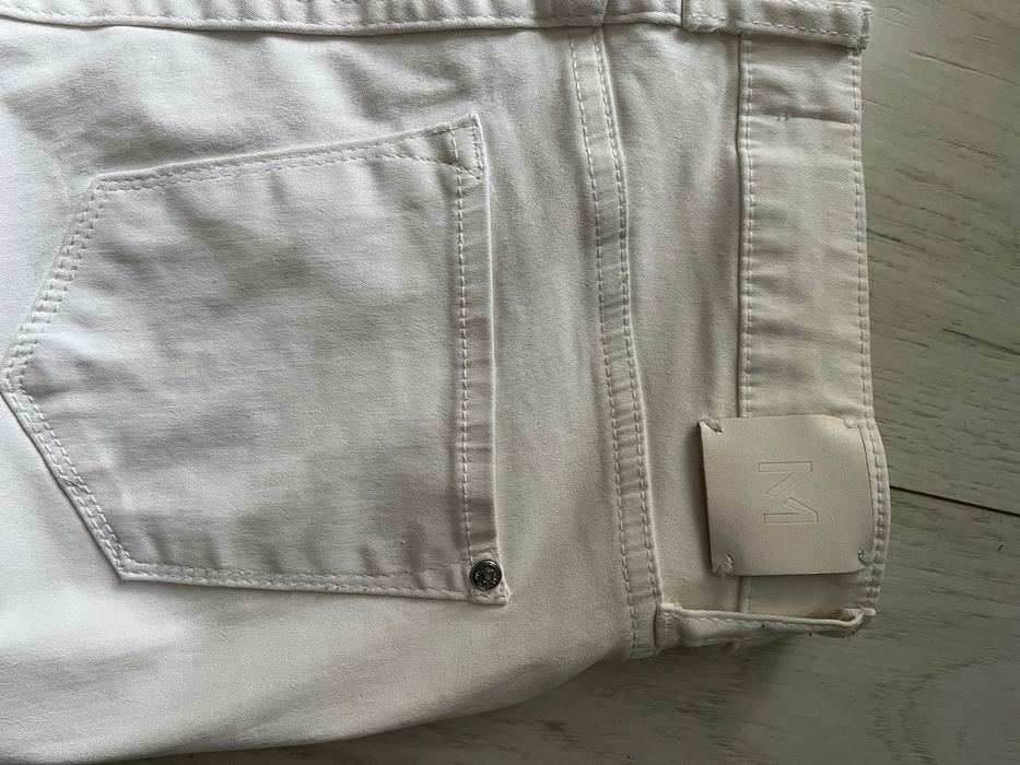 Spodnie jeansy białe Mango 32