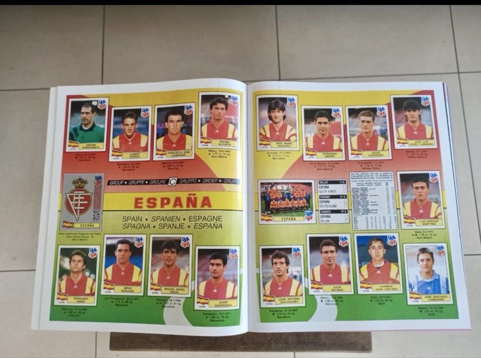 Caderneta cromos completa Mundial USA 94 (Ediçao Anastatica)