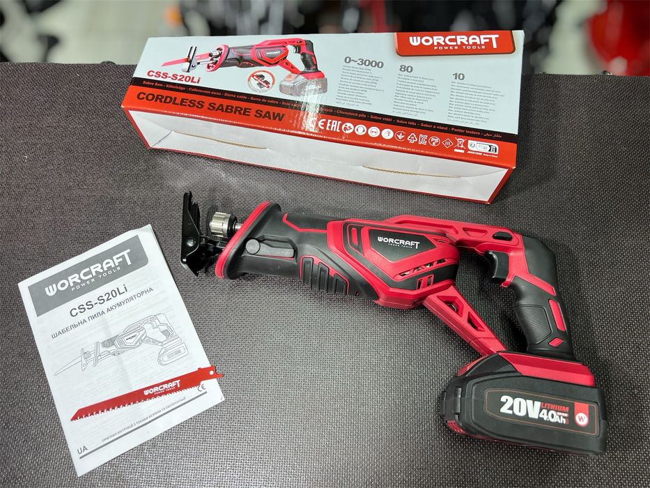 Аккумуляторная сабельная пила WORCRAFT CSS-S20Li