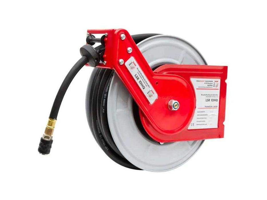 Котушка з повітряним шлангом Holzmann LSR10HQ (10 м, 10 бар)
