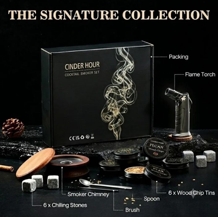 Whisky Smoker Set - zestaw do wędzenia whisky