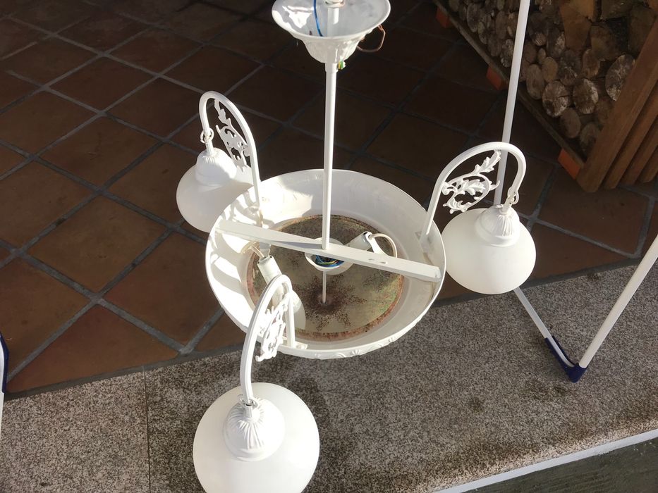 Candeeiros de sala e cozinha latão lacado