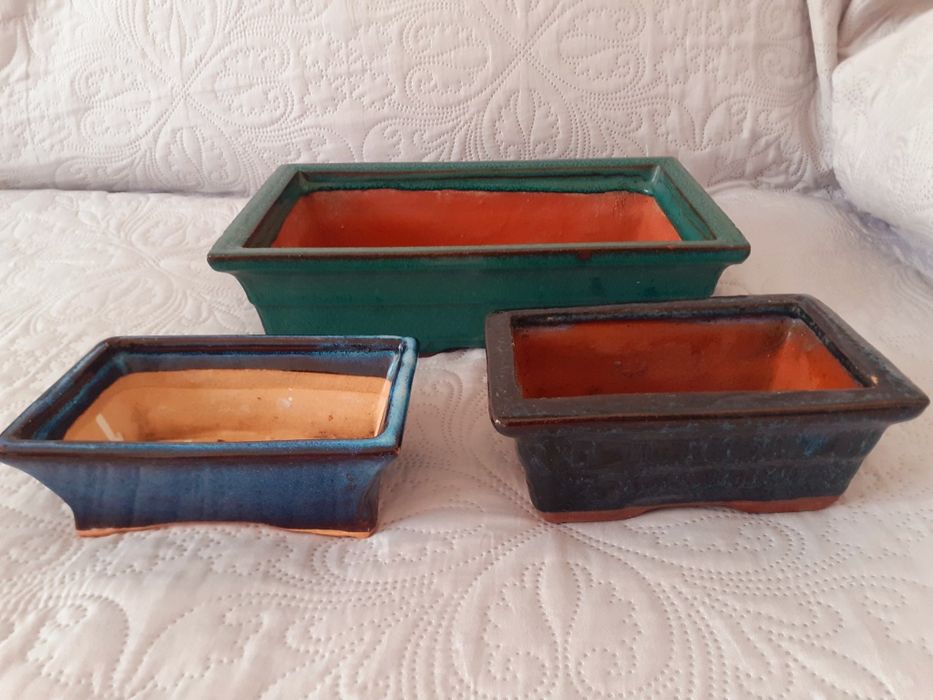 Vasos para bonsai em 3 tamanhos
