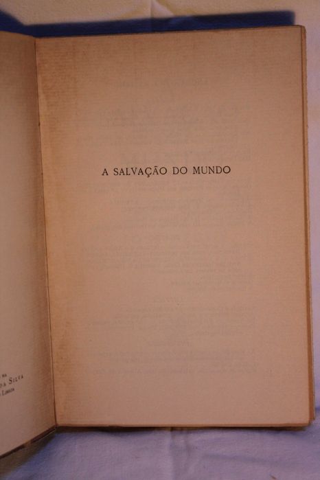 1ª edição de "A Salvação do Mundo" (1954), de José Régio