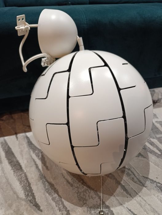 Lampa wisząca Ikea Biało Srebrna Rozkładana
