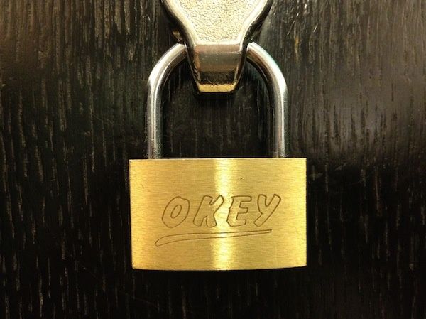 Kłódka OKEY + 3 klucze
