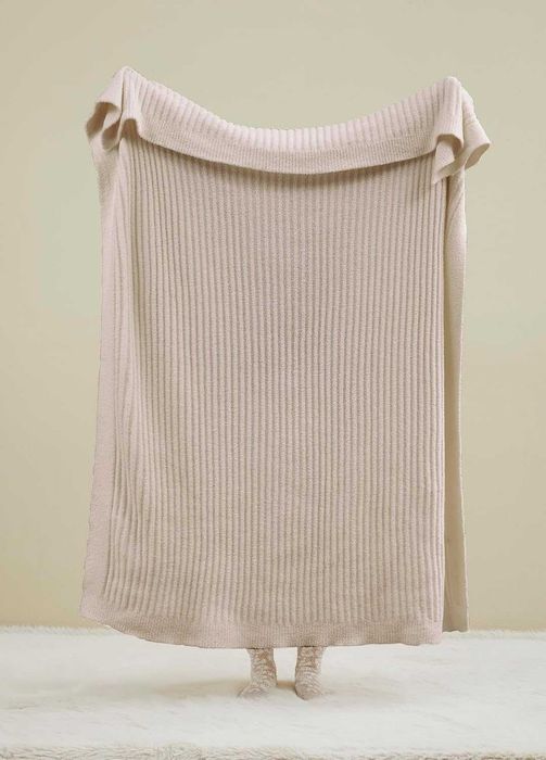 Nowy BEŻOWY koc / kocyk / narzuta / pled / polar / 125 x 175 cm !8421!