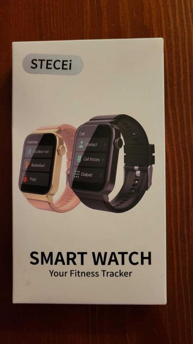 Stecei 1,85-calowy smartwatch z ekranem HD z monitorem tętna / snu