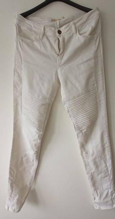 spodnie  białe  jeans