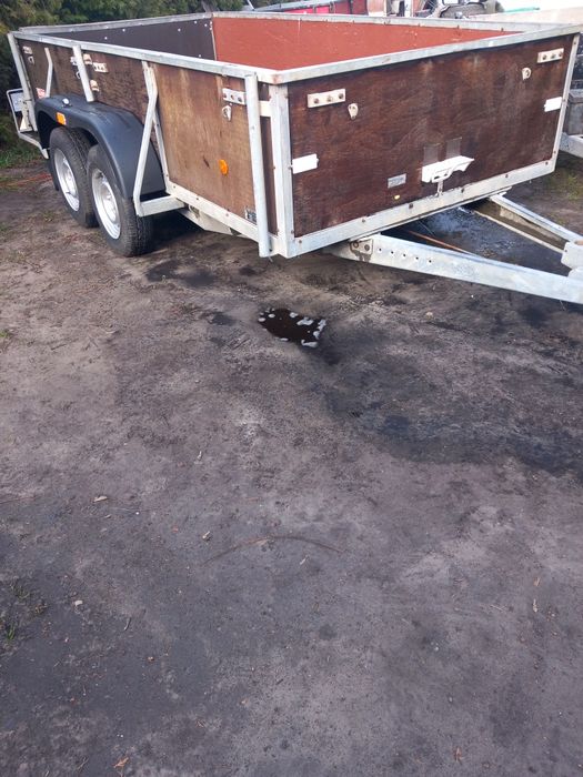 Przyczepa 2osie 2800dmc pod mini koparke