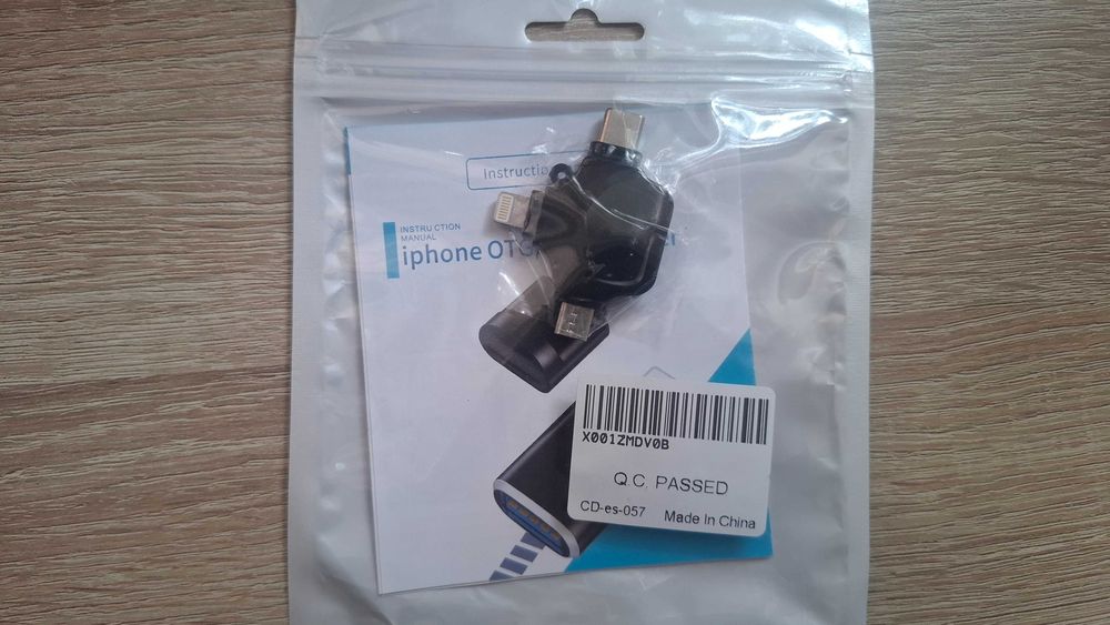 Adapter 3 W 1USB USB C Lightning Micro USB do USB-A OTG 3.0