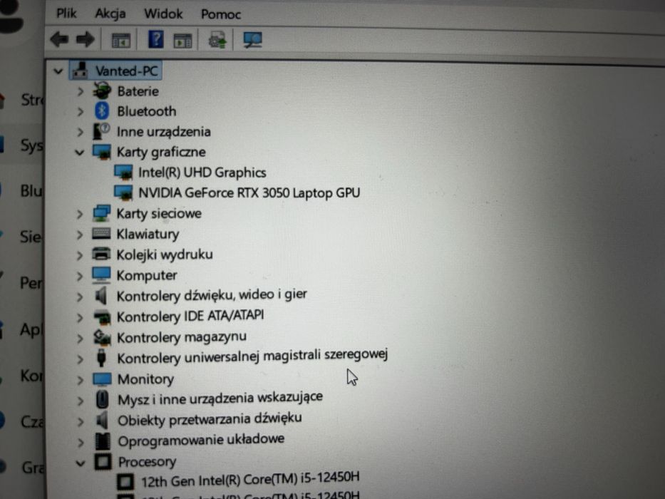 Laptop Gamingowy Msi GF63 i5 12 gen rtx 3050 16gb ram do gier