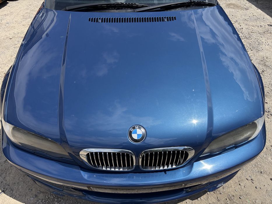 Maska przod przednia bmw e46 coupe cabrio przed lift topasblau 364