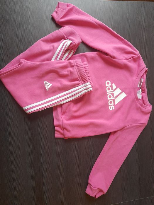 Dres adidas dziewczynka różowy 104