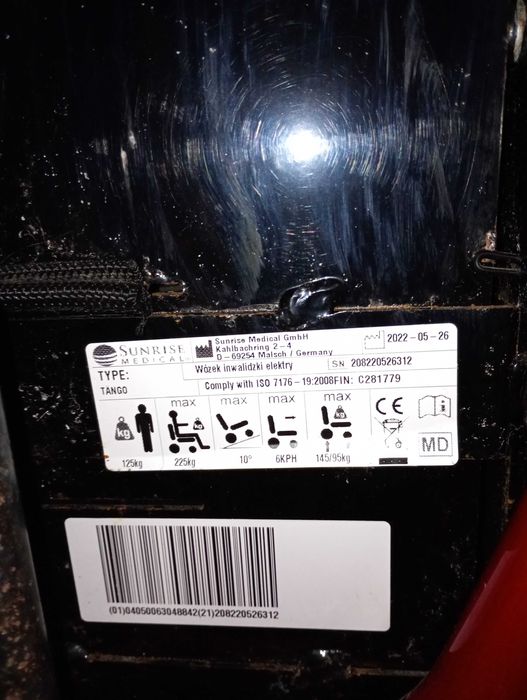 Wózek inwalicki Qickie Tango elektryczny jak nowy!!!