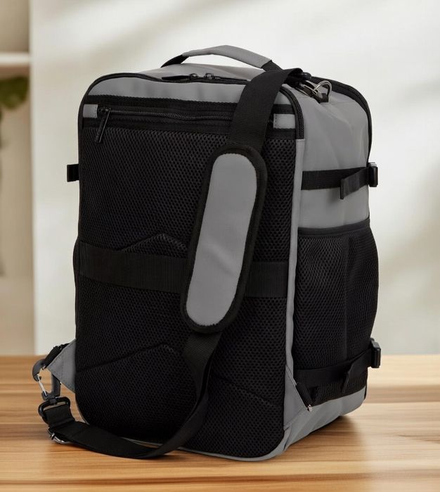 Torba Podróżna Czarna Szara Wytrzymała Pojemna  Duża NOWA