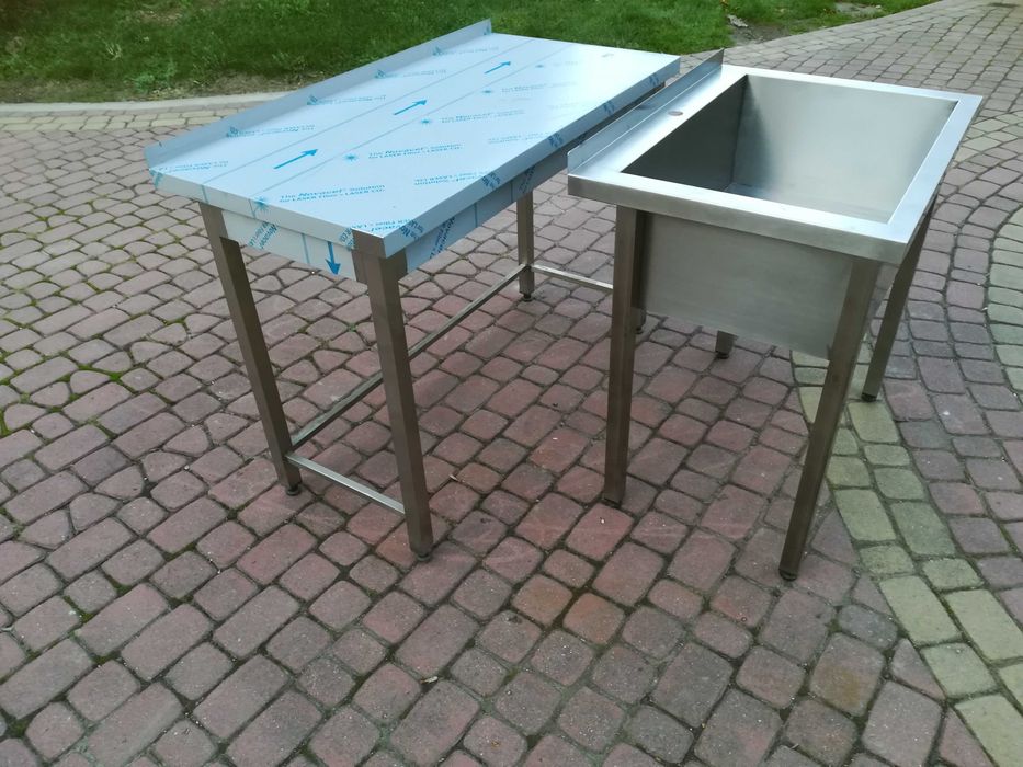Basen, zlew gastronomiczny, nierdzewny 80x60x85 komora 28