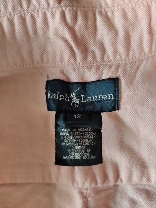 Koszula chłopięca Ralph Lauren różowa