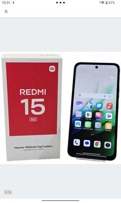 SUPER REDMI 15 5G. Ekran 6.9. Pamięć 8 \256gb. Bateria 7000.