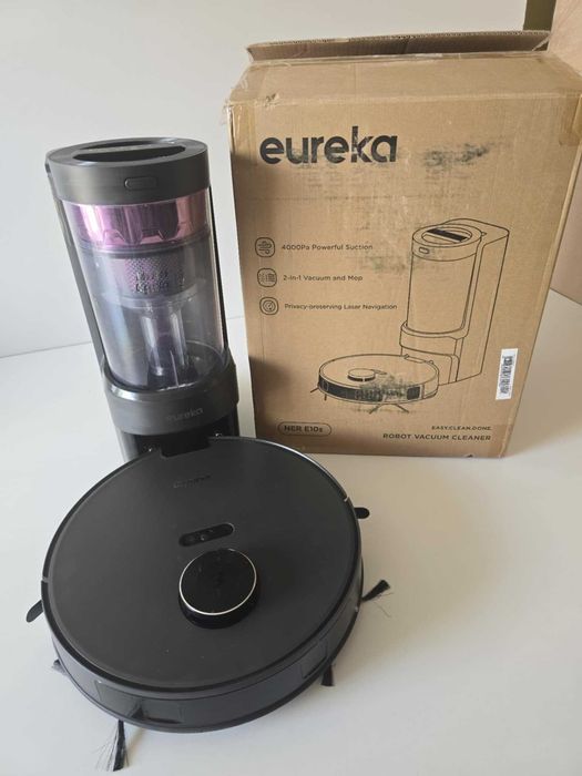Eureka Nere10S Robot Sprzątający, Czarny, 2 l Funkcja mopowania, mapy
