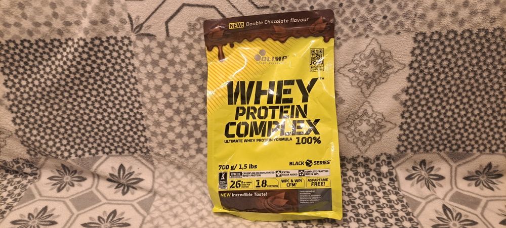 Nowe Opakowanie Whey Protein Complex Olimp o smaku Double Chocolate