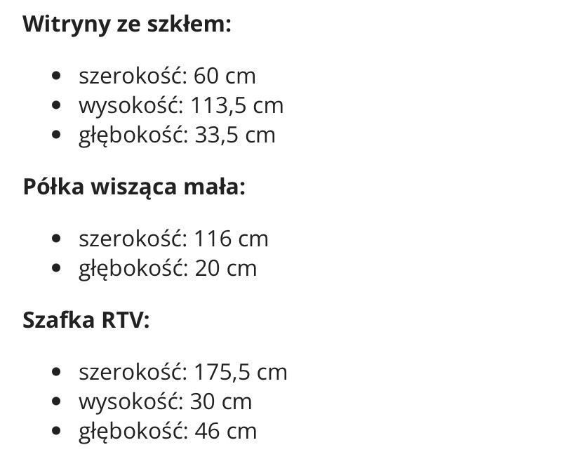 Meble rtv dąb sonoma