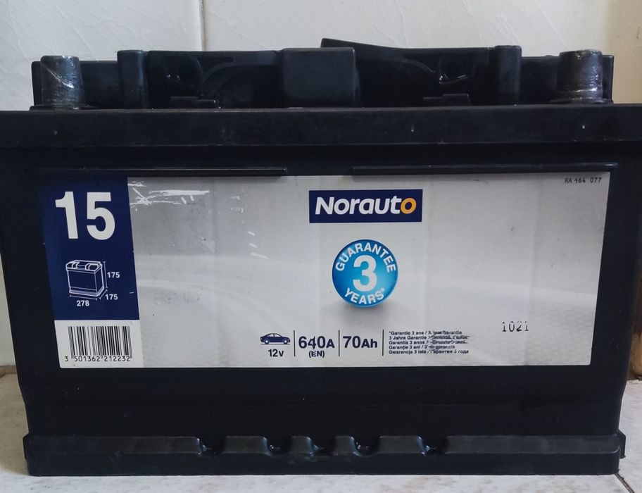 Bateria NORAUTO 70 Ah – 640 A,