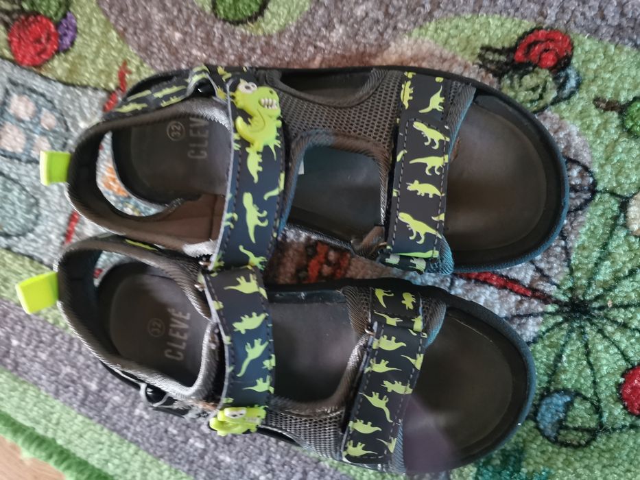 Sandały chłopięce, sandały z dinozauren rozm 32