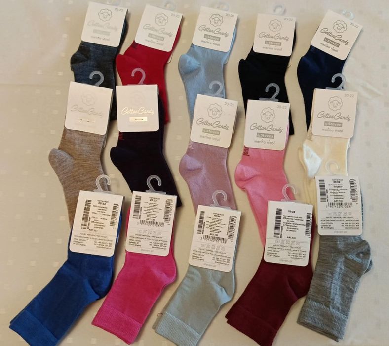 4 pary skarpet merino