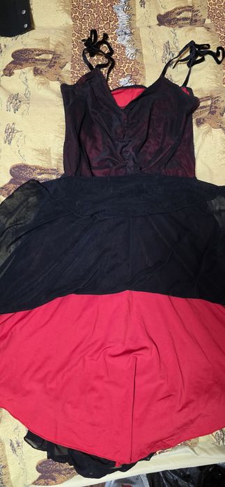 Плаття готичне червоне чорне y2k